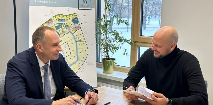 Land purchase agreement signed in new phase of “Mežaparks Rezidences” – developer “Tepat Grupa” to build energy-efficient housing